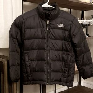 Boys Small 7/8 Black North Face Puffer